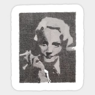 Marlene Dietrich Sticker